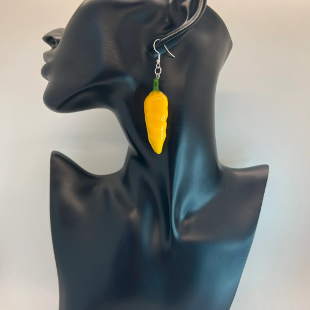 Pepper Earrings - Jalapeno Earrings - Food Earrings - Chef Earrings - Picture 10 of 10